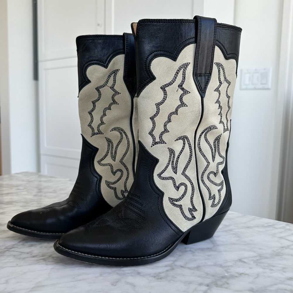 Isabel Marant suede cowboy boots